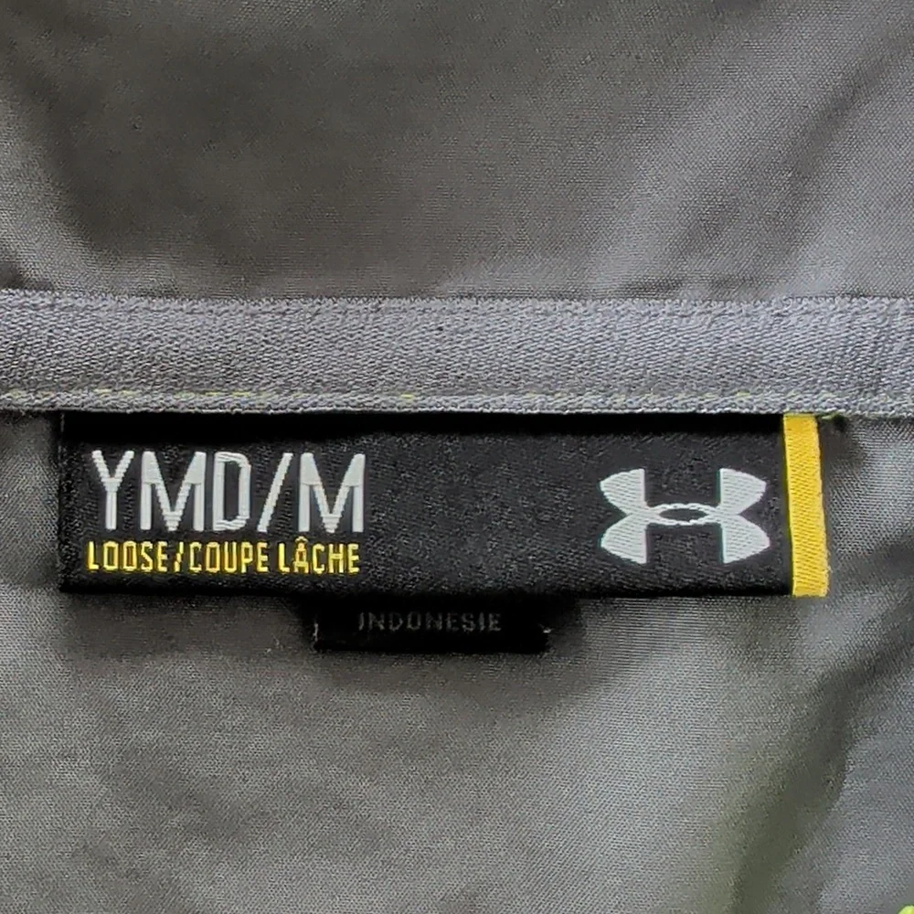 Under Armour Loose Zip Up Lightweight Windbreaker Jacket YMD Youth Medium - Picture 2 of 16